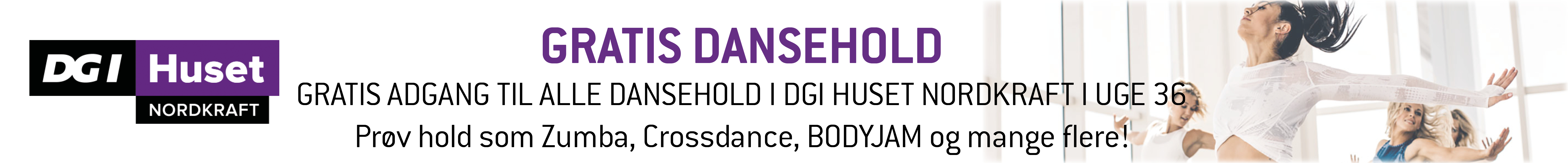 Dansekraft Gratis Dansehold DGI Banner